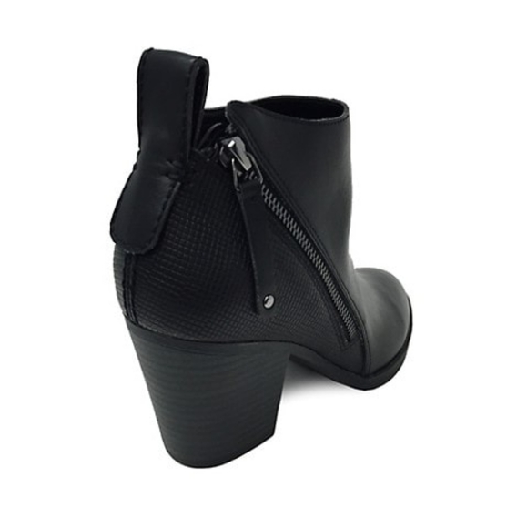 LEXI & ABBIE NIB Clara double zip booties black Women's 7.5 - Picture 2 of 2